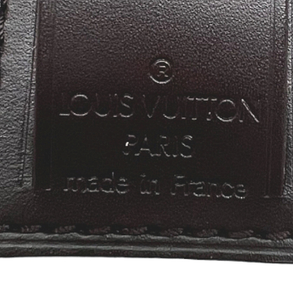LOUIS VUITTON AUTHENTIC LEATHER CHOCOLATE BROWN  LUGGAGE TAG  EUC - Picture 5 of 5